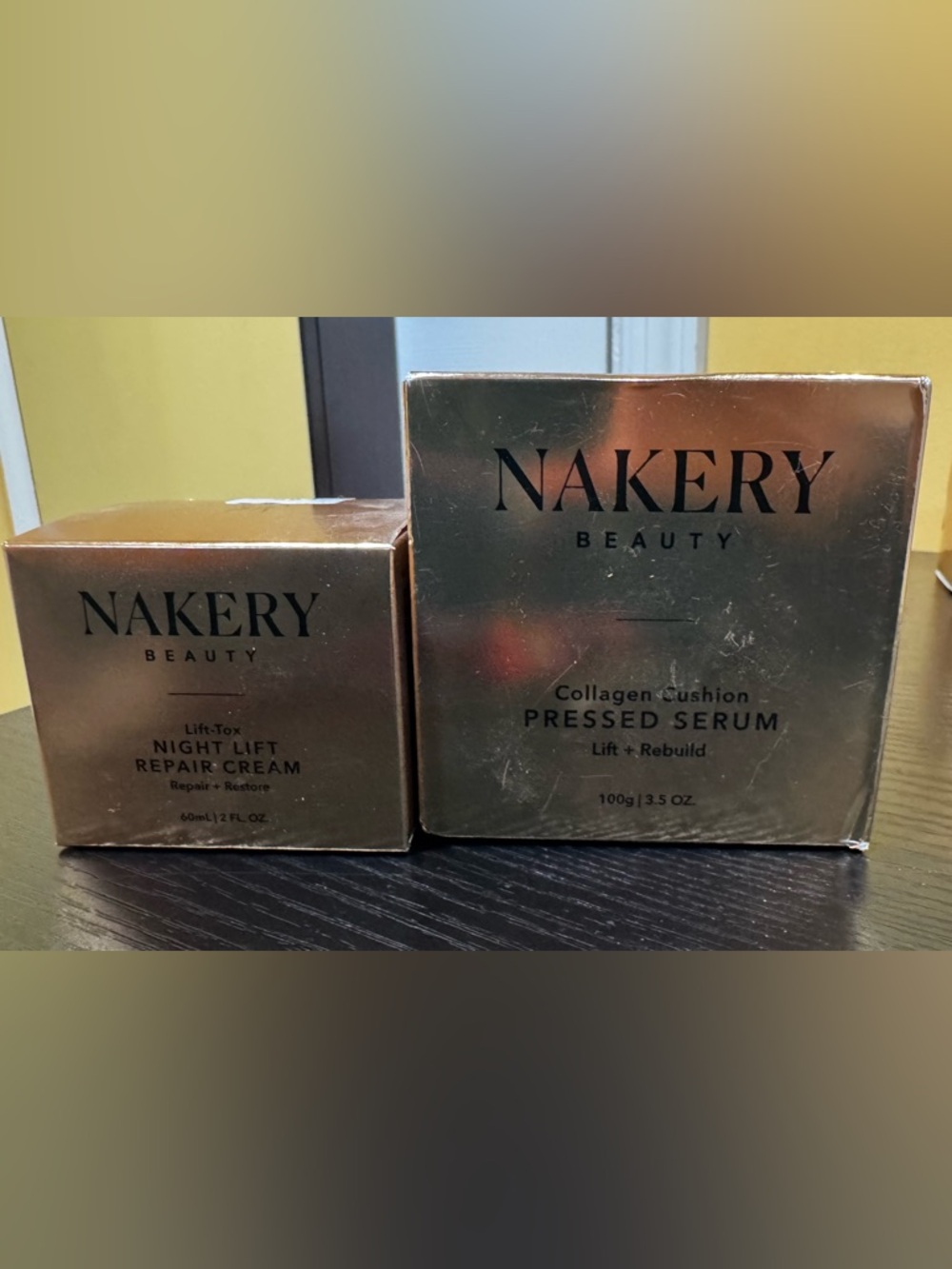Naked Beauty 2 pc bundle Collagen Pressed Serum + Night lift repair cream BNIB&S